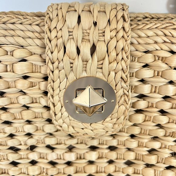 Kate Spade "Darlington Jackie" Straw Handbag - Picture 3 of 13